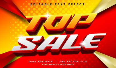 top sale vector text effect with modern style