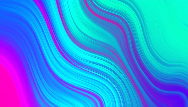 Abstract vibrant swirling neon color waves