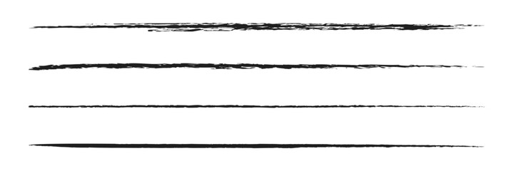 Hand drawn scribble underline line vector icon isolated on transparent background. EPS 10 .