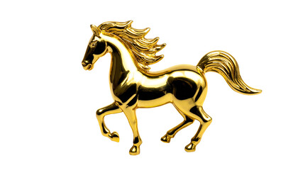 馬 金色 ゴールド 彫刻 像 芸術 輝き 豪華 縁起物 幸運 躍動感 力強さ 勝利 優雅 躍進 光沢 美しい オブジェ 貴金属