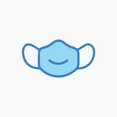 Obraz premium face mask icon vector template