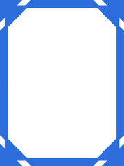 縦フレーム10,青枠,デザイン,カード,インフォメーション,三角,メッセージ,伝言,告知,お知らせ,メモ,コメント,広告,シンプル,直線的,囲み,ブルー	