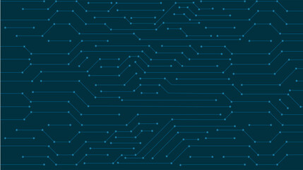 Intricate, dark teal circuit board pattern creates a futuristic, sophisticated backdrop.