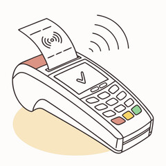 Wireless Payment Terminal with Receipt