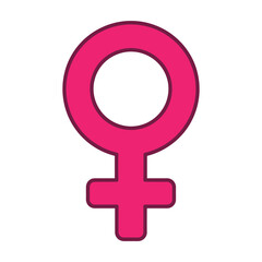 Pink female symbol