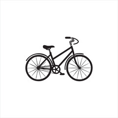 Fototapeta premium Simple Bicycle Silhouette Vector