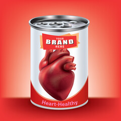Good packaging, heart-healthy food cans