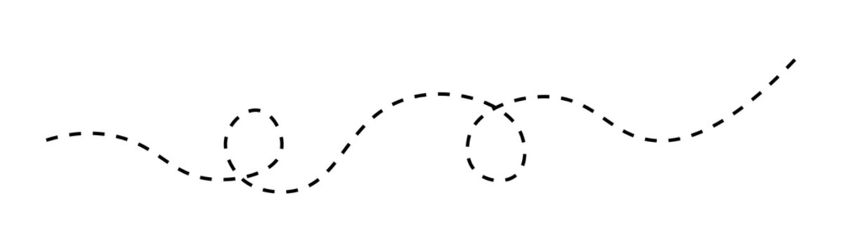 Long squiggle dashed line