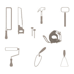 Fototapeta premium Set of builder's tools