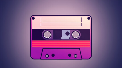 Obraz premium casette gradient icon