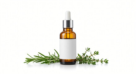 Rosemary and Thyme Dropper Bottle Mockup