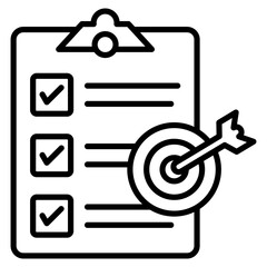 Fototapeta premium Action Plan Icon