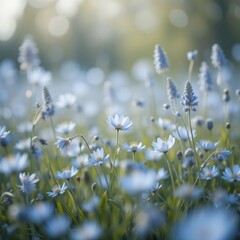 wild flowers in the wind