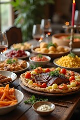 Obraz premium catering buffet food