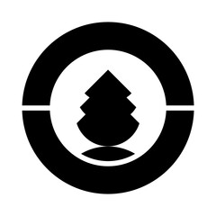 beautiful, simple and elegant pine tree logo