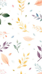 autumn leaves seamless pattern