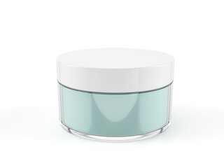 Cosmetic cream glass jar