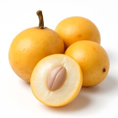 Burmese Grapes Fruit pear on a white background