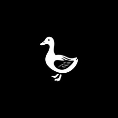 white duck silhouette