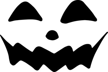 Spooky Halloween Pumpkin Silhouettes