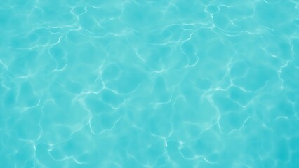 Abstract aerial view of turquoise water with soft wave patterns and gradient blue tones, evoking summer serenity.