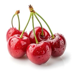 Capuli Cherry Fruit pear on a white background