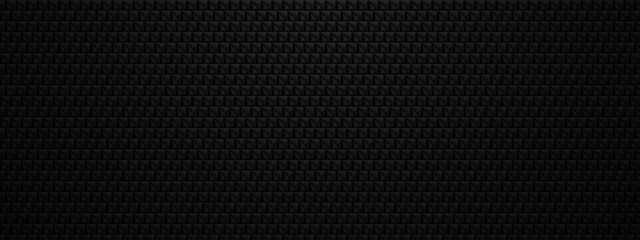 Naklejka premium Dark 3D geometric background with repeating pyramid-like blocks, creating a modern, minimal, and abstract textured pattern for tech or design use.