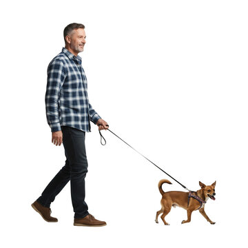 man and dog