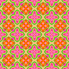Colorful Floral Mandala Pattern Background 005