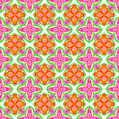 Colorful Floral Mandala Pattern Background 005