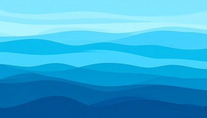 Abstract blue mountain range