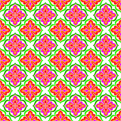 Colorful Floral Mandala Pattern Background 005