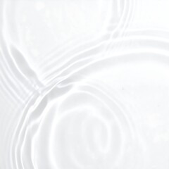 Abstract ripples in smooth white liquid