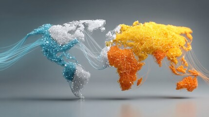 Comprehensive world map displaying business expansion opportunities with visual elements for strategic global growth planning