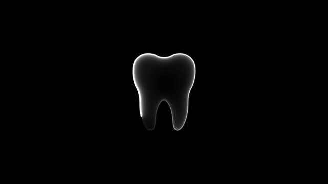 tooth icon represents dental care and oral health, often used in medical, dental, or hygiene-related contexts. It features a simple yet clear design for easy recognition.