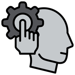 Manipulation Grey Icon Editable Stroke