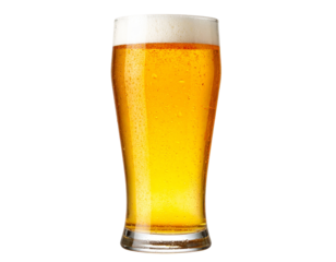  Firefly_A frosty glass of light beer with condensation isolated on transparent background