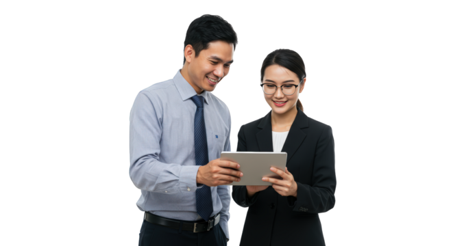 Business reviewing  colleagues  tablet  professionals colleagues business digital  teamwork tablet  professionals  teamwork