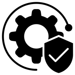 Integrity Glyph Black Icon