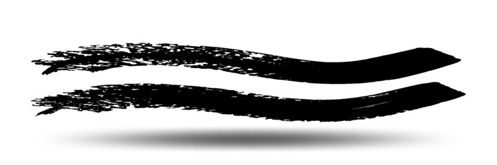 Grunge badge brush, hand drawn black sticker. eps 10