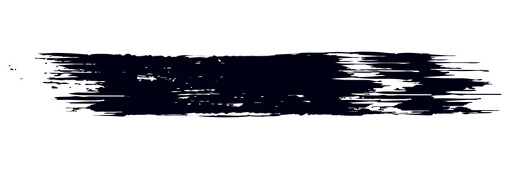 Grunge badge brush, hand drawn black sticker. eps 10