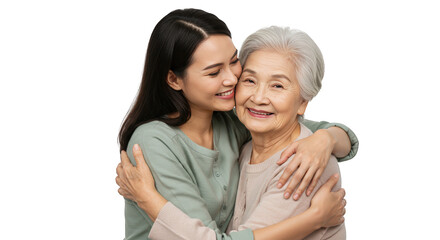 Grandmother and  love  granddaughter  embrace grandmother embrace loving  family granddaughter grandmother grandmother