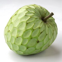 Obraz premium custard cherimoya on white background