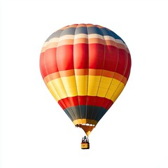 Colorful hot air balloon against white background (22)