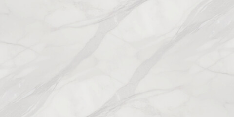 Abstract white marble surface with delicate, flowing gray veins running diagonally across it.