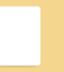 Design of template with white blank empty for text on orange pastel background. Pastel color concept of design editable for poster, banner, advertise, brochure, social media, website