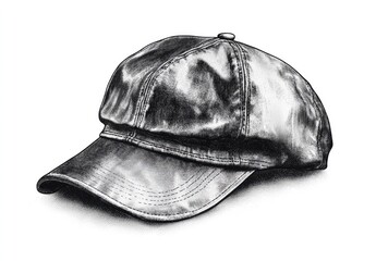 Fototapeta premium Detailed drawing of a baseball cap