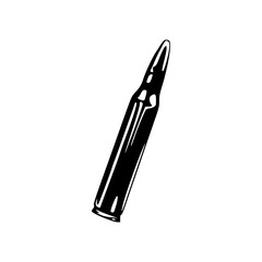 monochrome bullet vector illustration