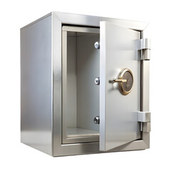 Fototapeta premium Safe vault secure storage isolated with transparent background