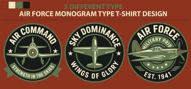 Monogram Classic Aircraft T-Shirt Design